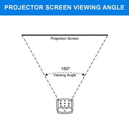 QualGear 120-In 16:9 Fixed Frame Projector Screen, Acoustic White, 1.0 Gain, QG-PS-FF6-169-120-A