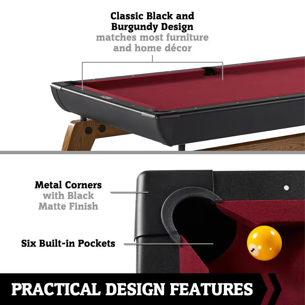 Edgewood 84 In. Pool Table with Accessories