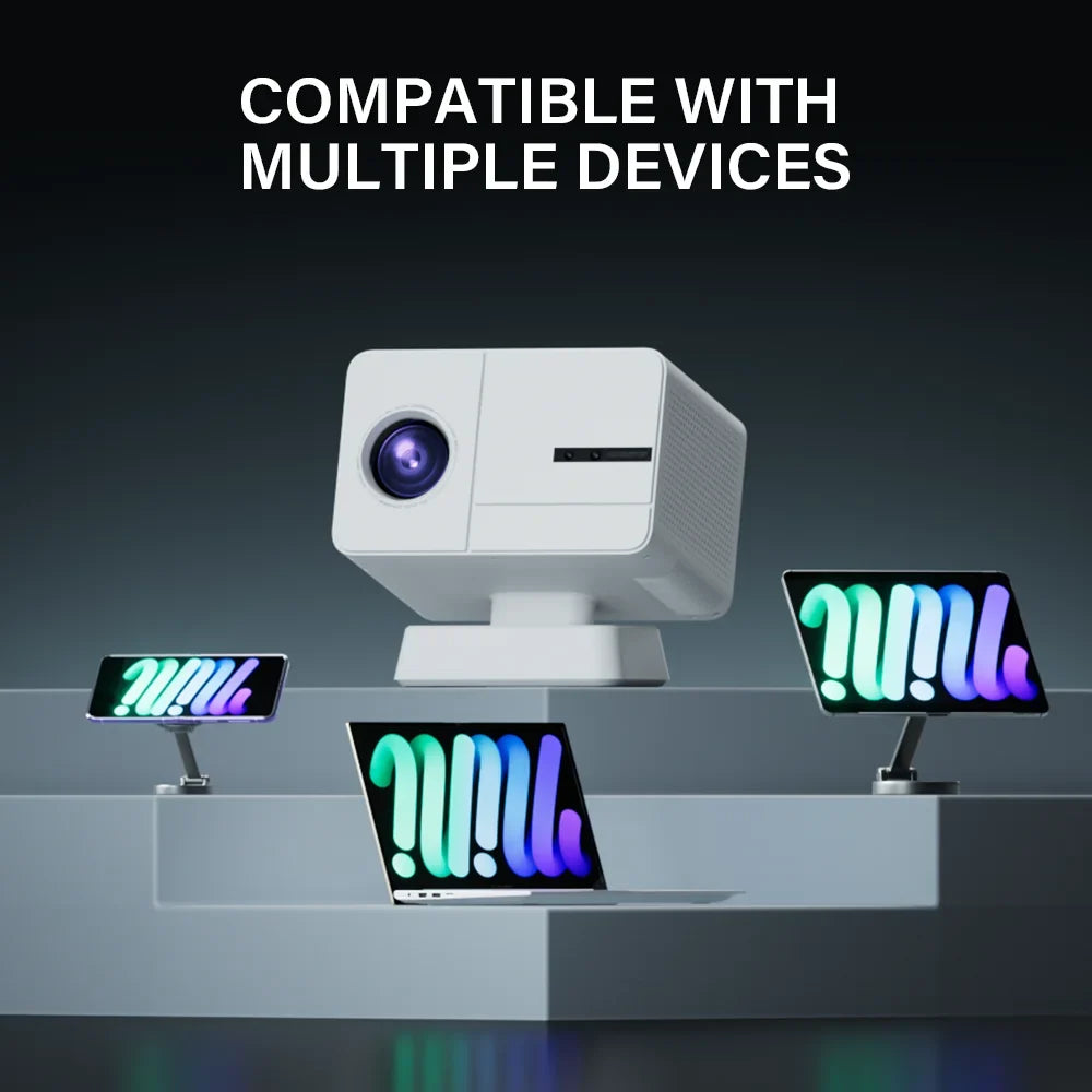 Smart Portable Projector 1080P, Android, WiFi Bluetooth Home Theater