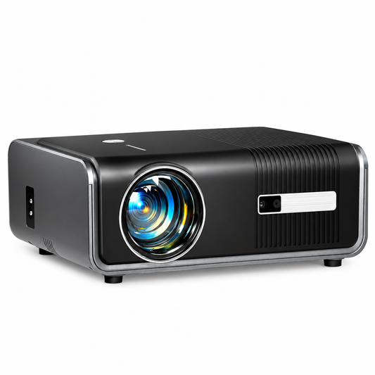 [Now with Netflix & 3000 ANSI] 4K Projector with Wifi and Bluetooth,Tof Real-Time Auto Focus Smart Projector, Upgrade for  Overhead Projectors Theater Proyector with Omni-Adjustable Stand(Black)